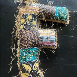 Colorful Patchwork Decorative Letter “F”